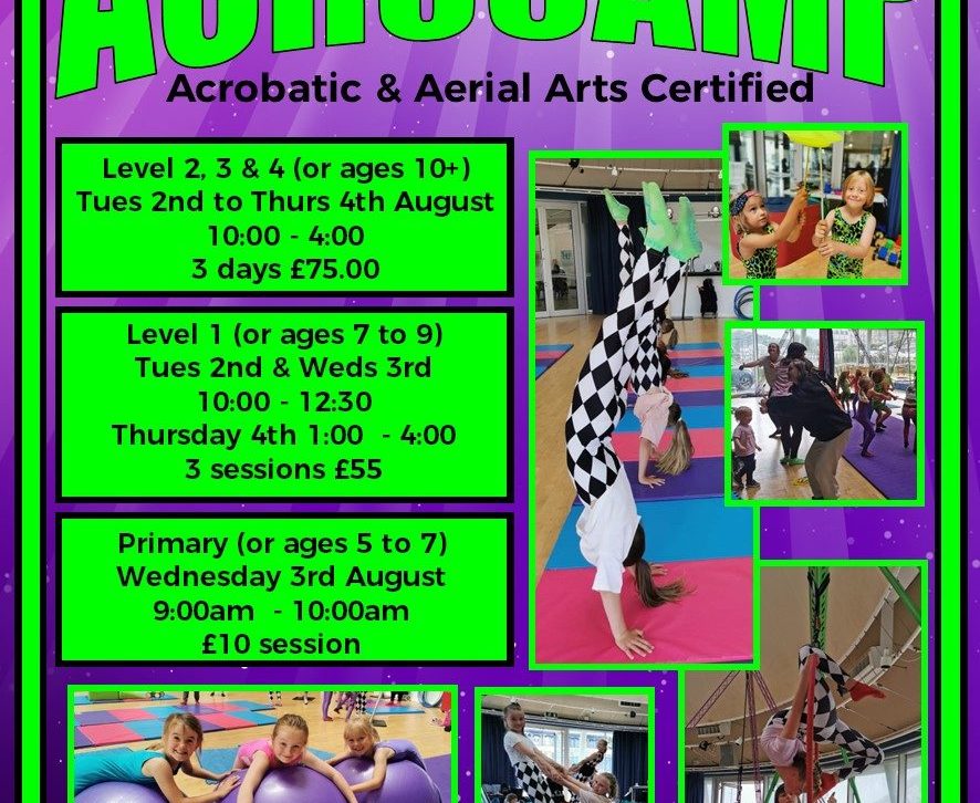 ACRO &#038; CIRCUS CAMP – LEVEL 1 (3 DAY WORKSHOP)