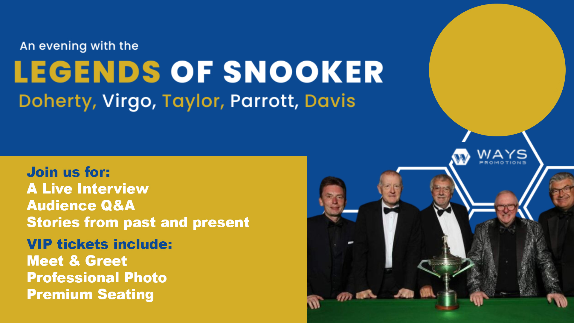 An Evening with the Legends of Snooker
